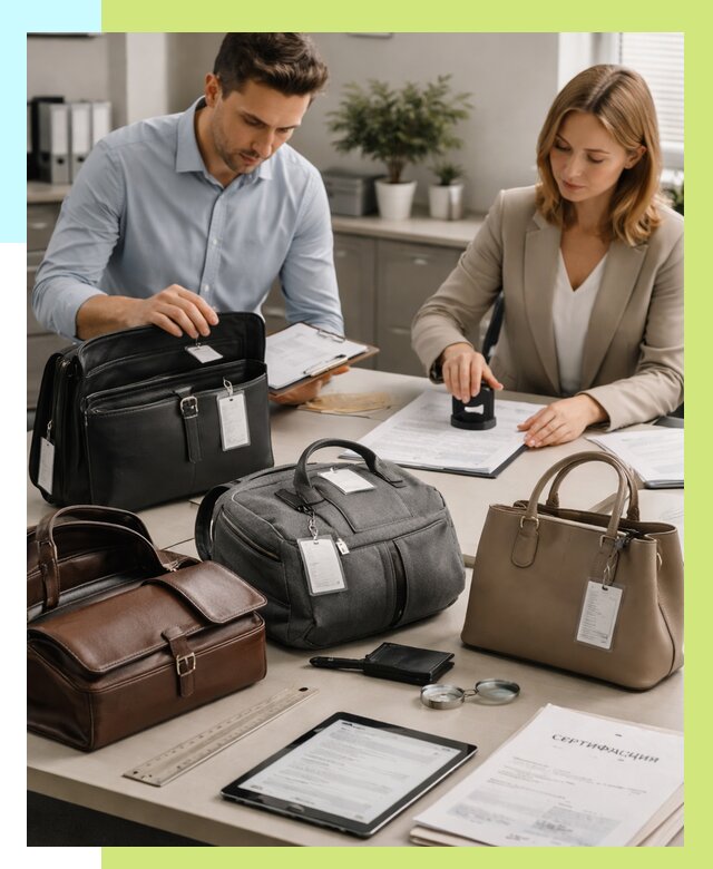 Сертификация сумок в Мирном от 7582 руб. | Алешин-Мир