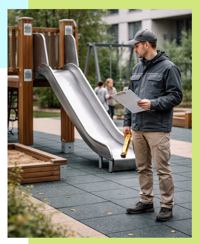 Сертификация детских площадок в Мирном от 25273 р. | Алешин-Мир