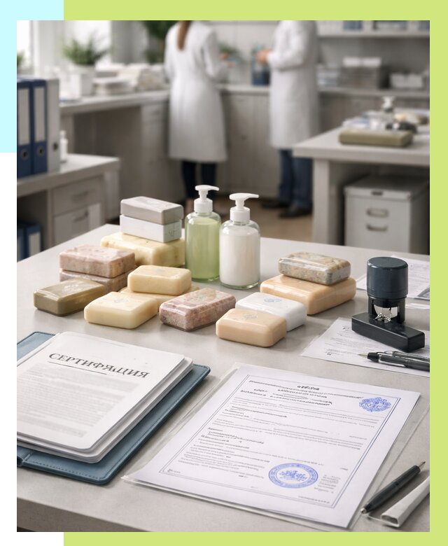 Сертификация мыла и сертификат на мыло в Мирном от 12131 | Алешин-Мир