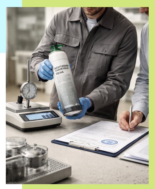 Сертификация монтажной пены в Мирном от 15164 р. | Алешин-Мир