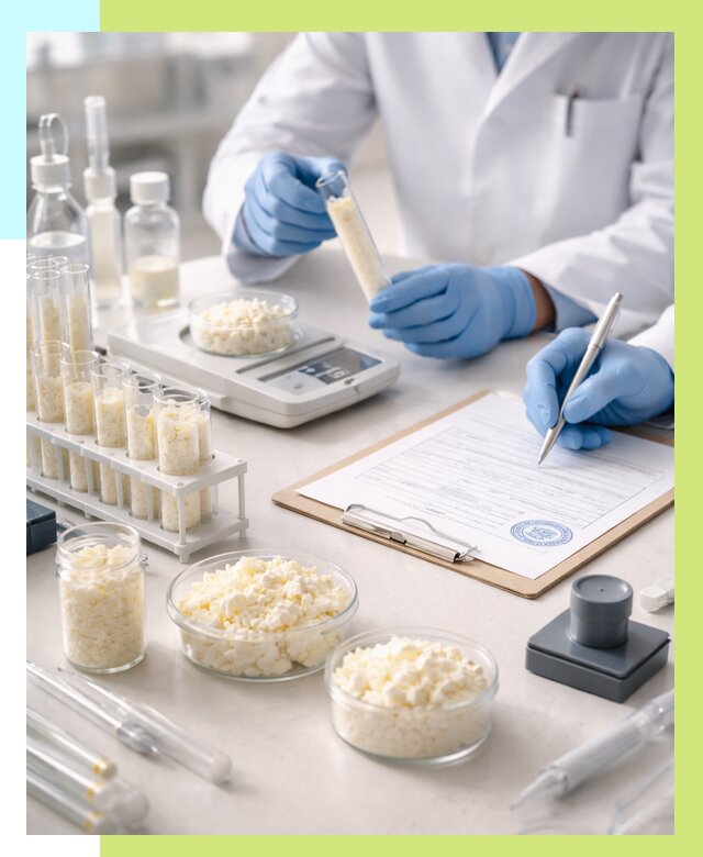 Сертификация творога в Мирном от 12131 р. под ключ | Алешин-Мир