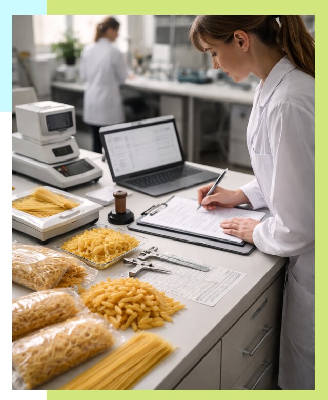 Сертификация макаронных изделий в Мирном от 15164 р. | Алешин-Мир