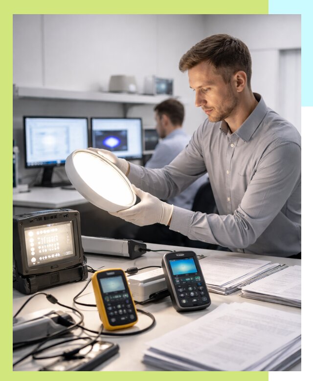 Сертификация светильников в Мирном: испытания и оформление