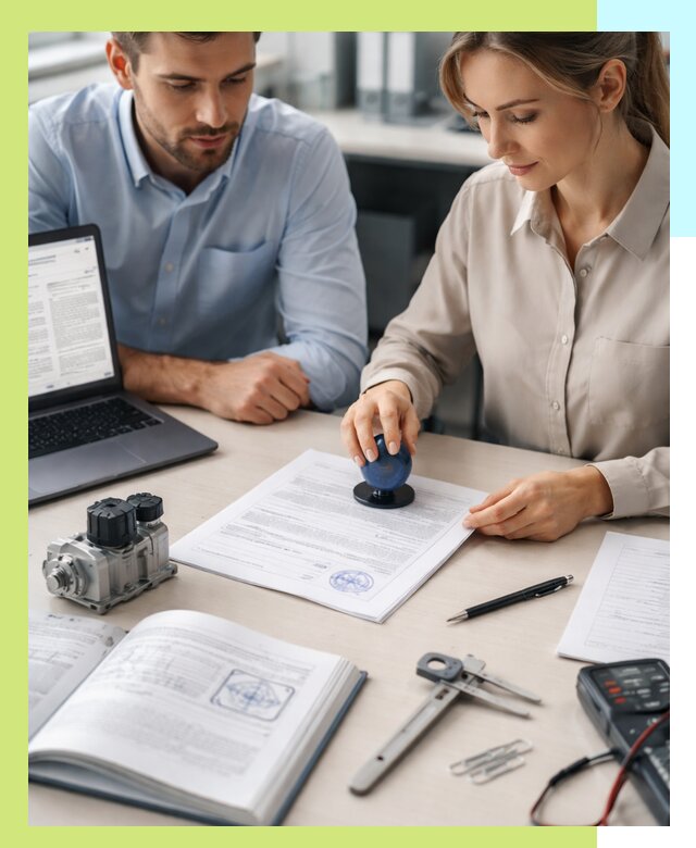 Выдача паспорта изделия и техническая экспертиза продукции в Мирном