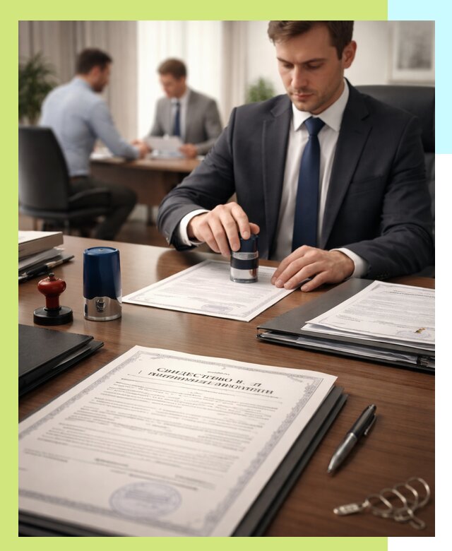 Оформление свидетельства о государственной регистрации в Мирном