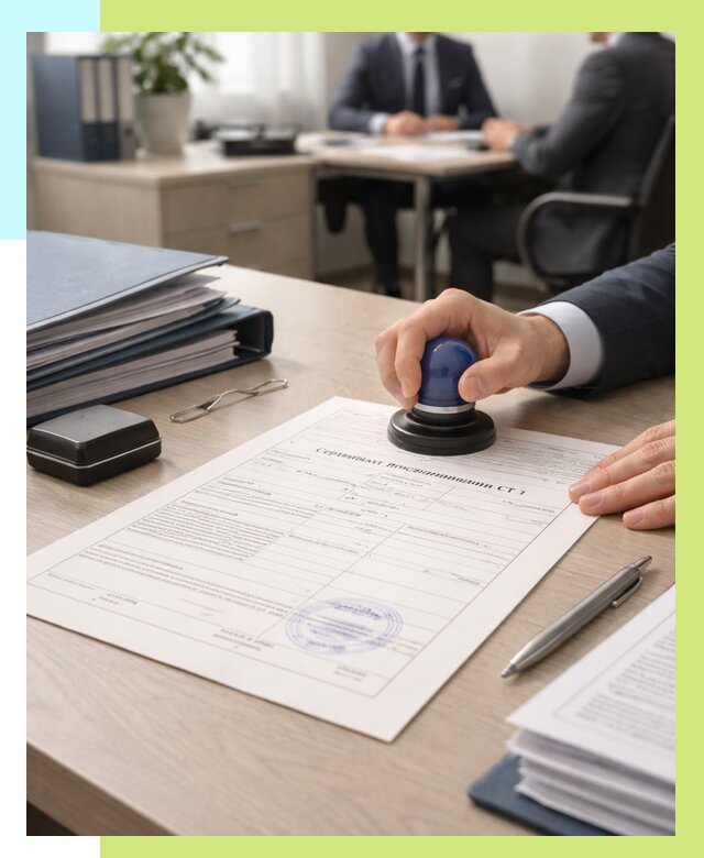 Сертификат происхождения СТ 1 в Мирном от 4549 р. | Алешин-Мир